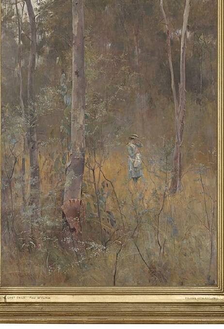 A detail from Frederick McCubbin's Lost.