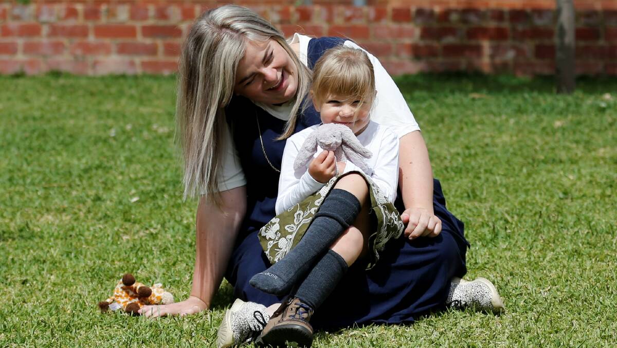 Jennifer Anne Pinchbeck and her four-year-old daughter Amelia. Picture: EMMA D'AGOSTINO