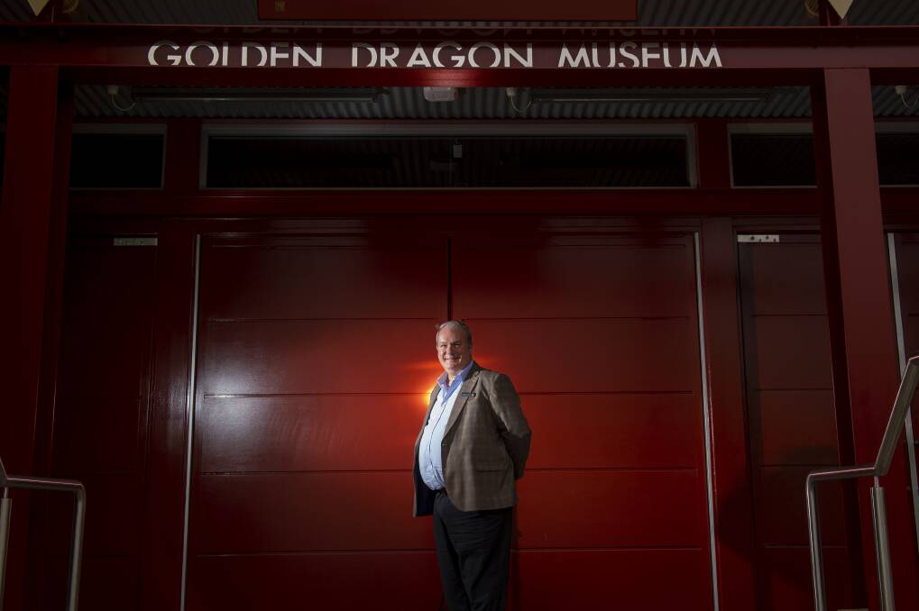 Chief executive Hugo Leschen welcomes people back to the Golden Dragon Museum as COVID-19 restrictions ease. Picture: DARREN HOWE
