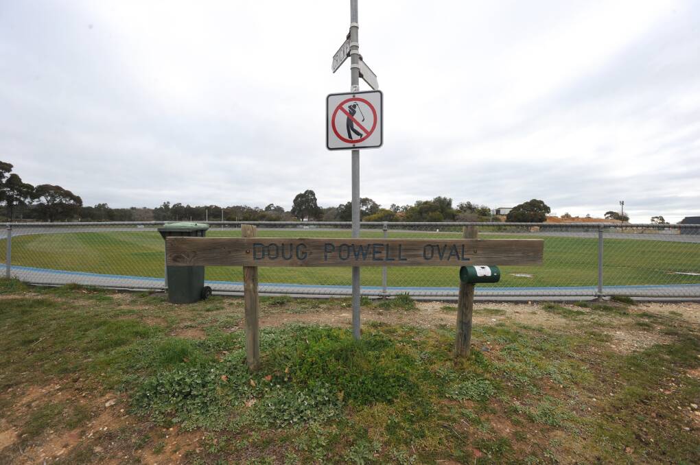 Dogs will be also be prohibited at the Doug Powell Oval from December 1. Picture: NONI HYETT