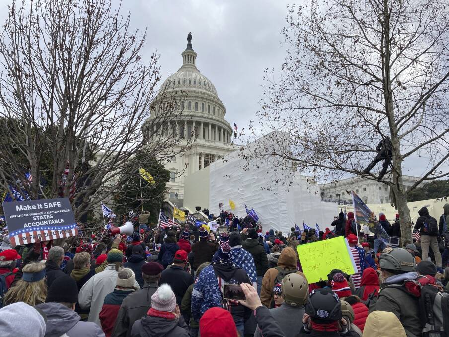 Scenes from the US Capitol. Picture: ASSOCIATED PRESS