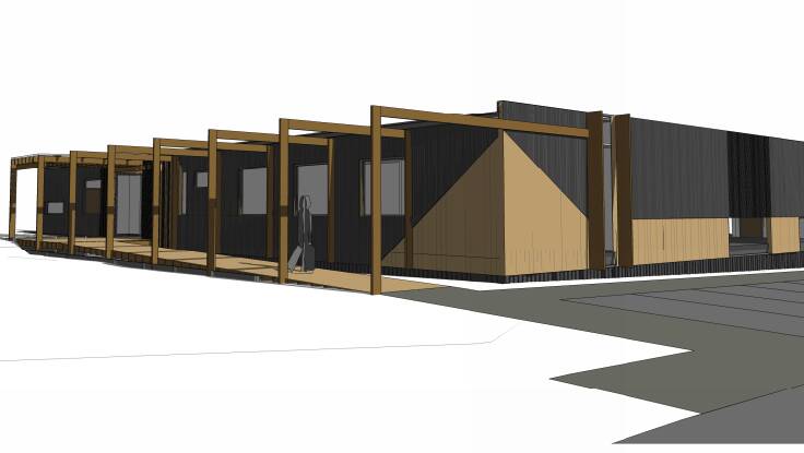 The south-west view of the proposed early learning centre. Picture: ARKit