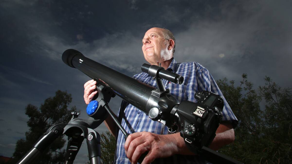 Bendigo District Astronomical Section member Chris Wyatt. Picture: GLENN DANIELS