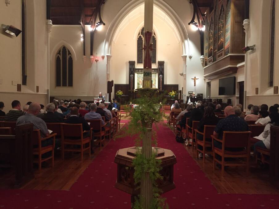 UNITY: An estimated 180 people attended the service of lament at St Paul's Cathedral in Bendigo in support of the Sri Lankan Christian community.
