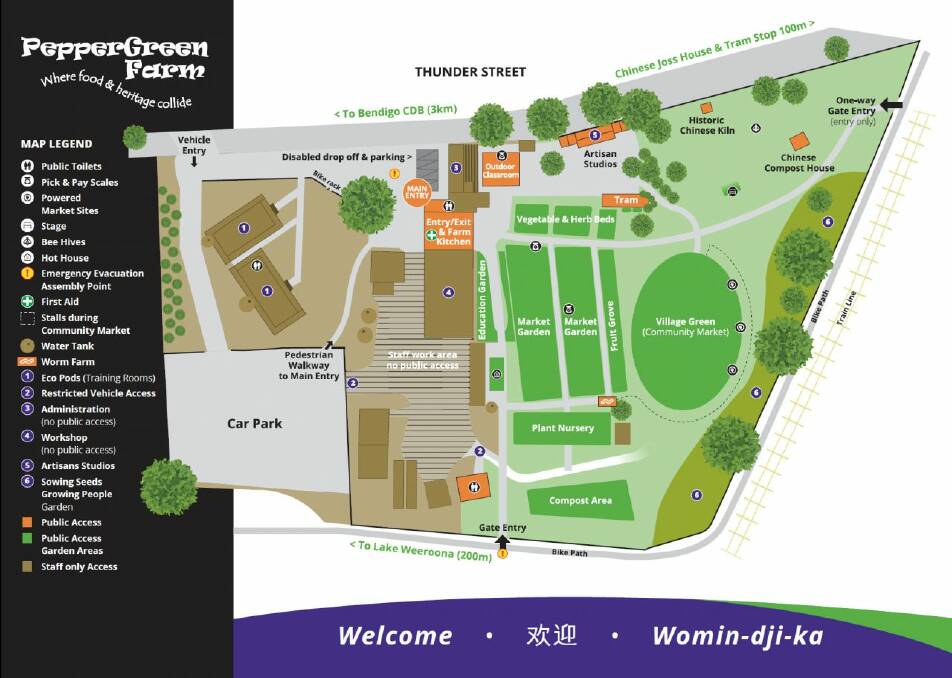 A map of the PepperGreen Farm site. Picture: PEPPERGREEN FARM