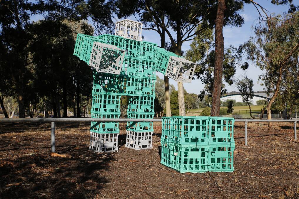 Have you spotted Crate Man? We'd love to see your pictures. Send them to addynews@fairfaxmedia.com.au, share them with us on Facebook, hash tag #BgoCrateMan on Instagram, or send us a tweet to @BgoAddy.