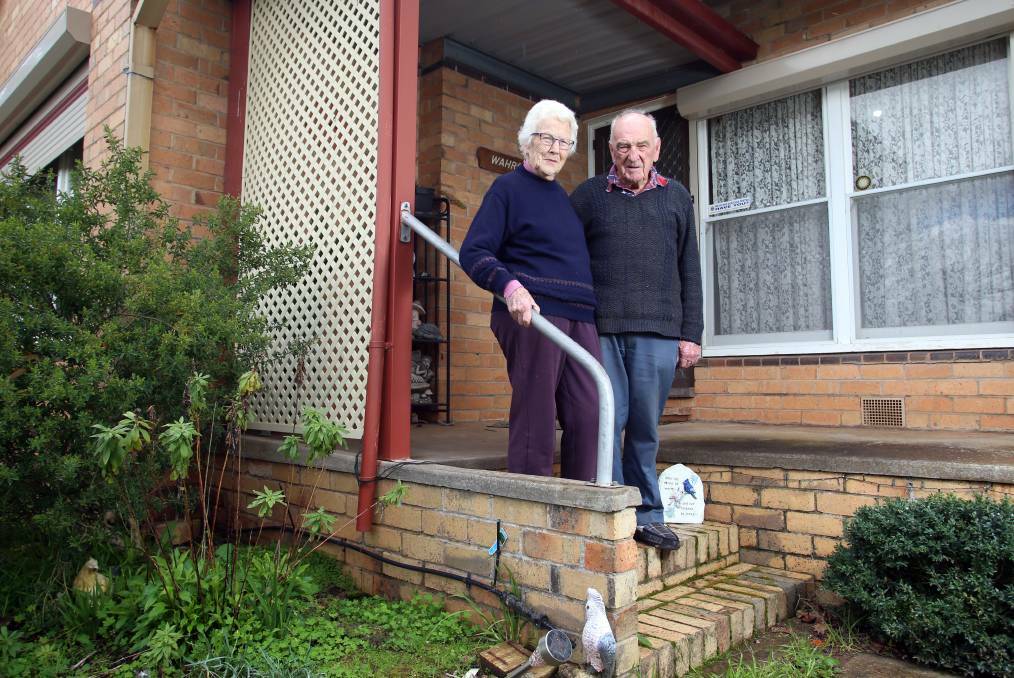 Bernice and Ray Tonkin would like to remain in Wedderburn, the place they've spent most of their lives, should they need to enter aged care. Picture: GLENN DANIELS