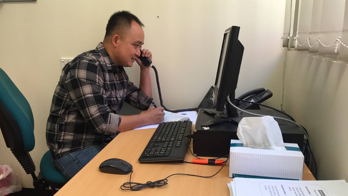 BUILDING COMMUNITY: Bendigo Community Health Services staffer Nido is part of the team involved in the Karen hotline. Picture: EMMA D'AGOSTINO