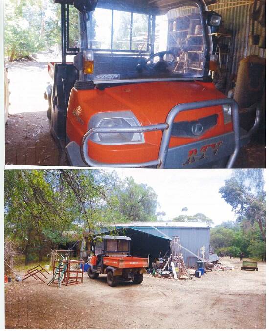 The Kubota utility vehicle reported stolen from a property in Rochester. Image: FACEBOOK/ EYEWATCH - CAMPASPE POLICE SERVICE AREA