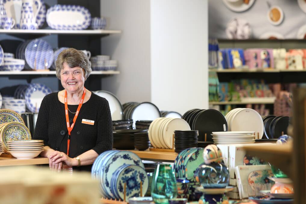 Myer retail assistant Joy Tappe is retiring this week, after more than 40 years at the Bendigo store. Picture: GLENN DANIELS