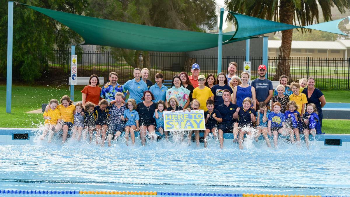 Golden Square Pool volunteers ahead of the March council meeting. Picture: BRENDAN McCARTHY