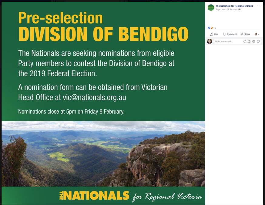 Will the Nationals contest Bendigo?