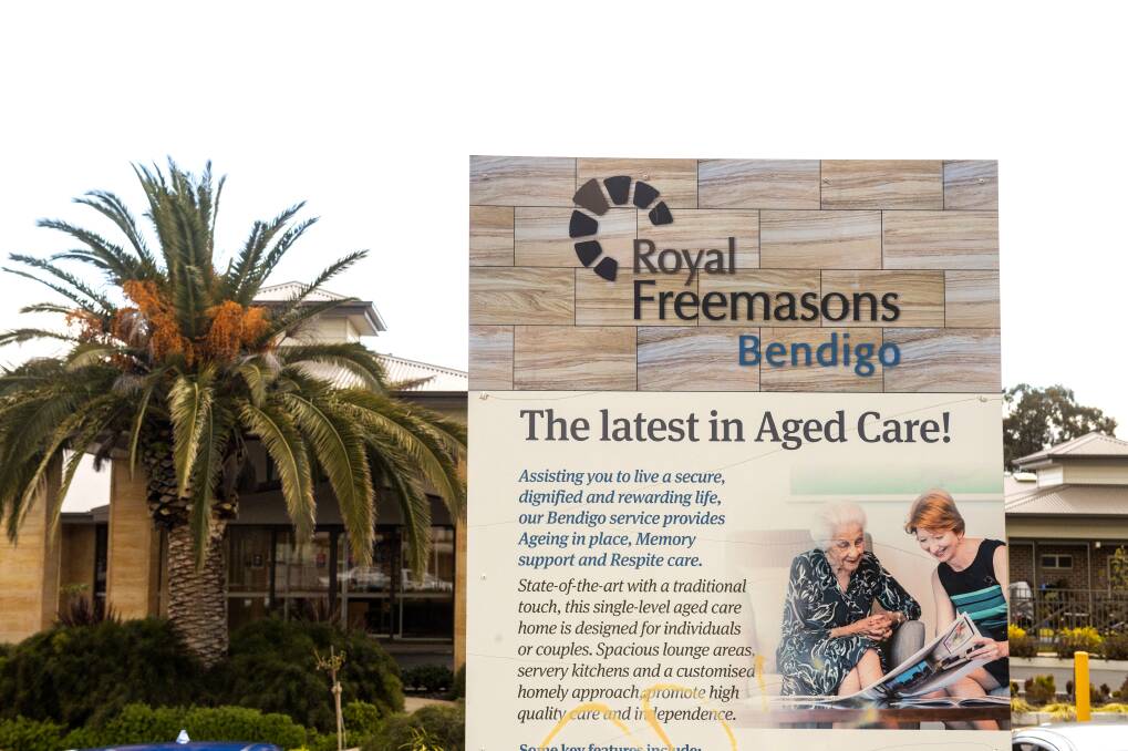 One of two Royal Freemasons aged care centres in Bendigo. Picture: DARREN HOWE