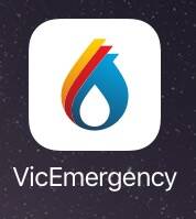 The icon for the official VicEmergency app, which replaced the FireReady app in November.