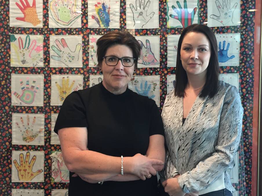 Loddon Campaspe Centre Against Sexual Assault counsellor advocates Mena Baines and Meegan Stanley. Picture: EMMA D'AGOSTINO