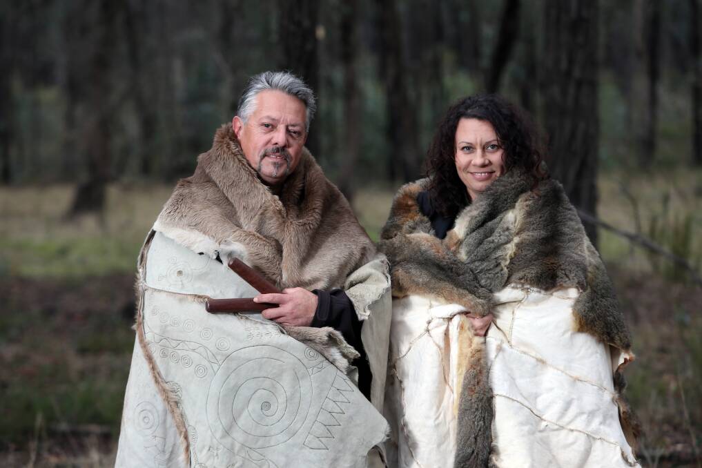 Rodney Carter and Pauline Ugle of the Dja Dja Wurrung Clans Aboriginal Corporation. Picture: GLENN DANIELS