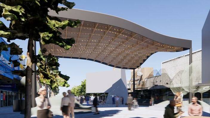 A shade structure was among the plan's priority actions. Picture supplied by the City of Greater Bendigo