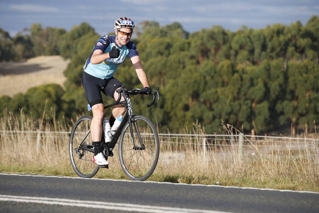Baptcare chief executive Graham Dangerfield is among those undertaking the ride, which extends about 150 kilometres from Bendigo to Melbourne's west. Picture: SUPPLIED