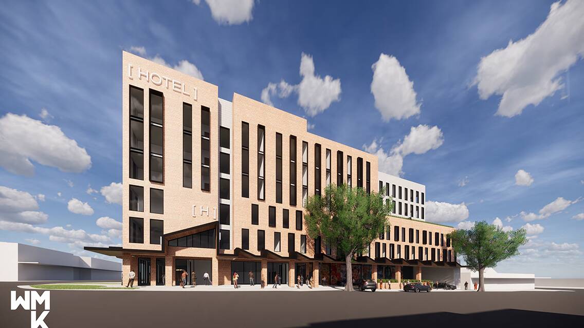 An artists impression of the proposed hotel, as submitted to the City of Greater Bendigo.