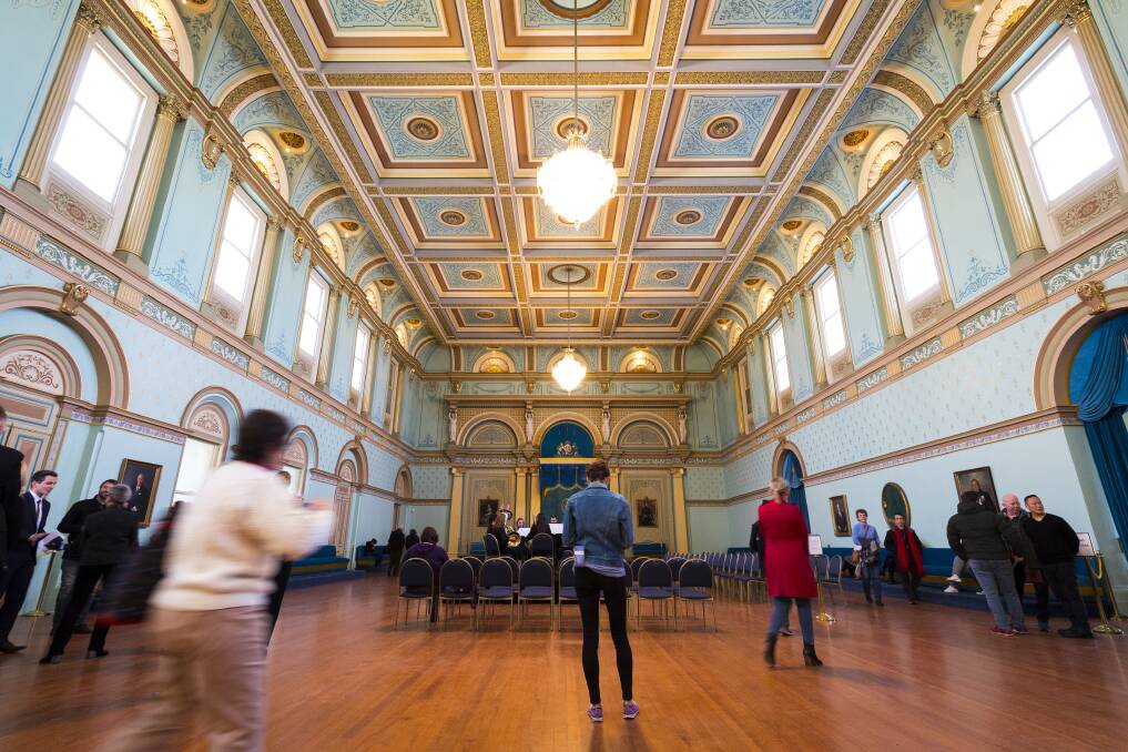 Melbourne's Government House, open as part of Open House Melbourne. Picture: CHRIS HOPKINS