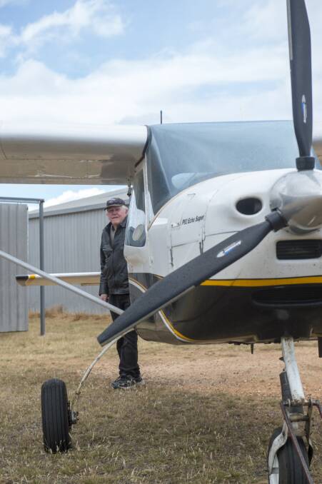Graeme Serjeant, of Sarge's Light Sport Aviation, says airport users with hangars are already contributing to the airport's maintenance. Picture: DARREN HOWE