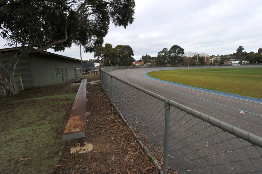 The Castlemaine velodrome, part of the Wesley Hill Recreation Reserve. Picture: NONI HYETT