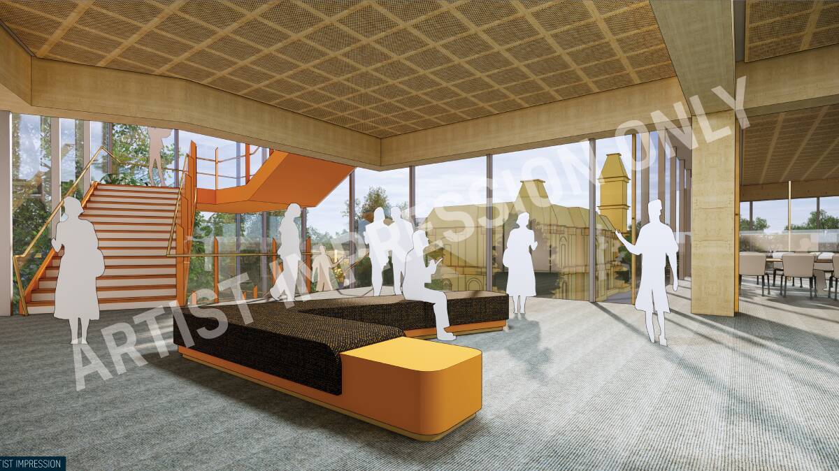 An artist's impression of the inside of the Bendigo GovHub at Lyttleton Terrace. Picture: SUPPLIED