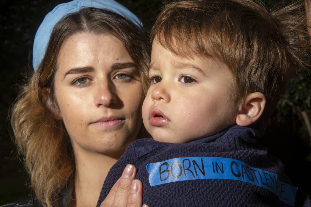 Laura Sing and her two-year-old son Vinnie, who was born at Castlemaine Health. Picture: DARREN HOWE