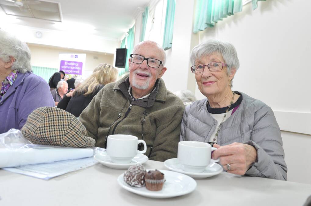 INFORMED: James and Judith Stephens travelled from Malmsbury to attend the aged care information session. The couple first learned about the system reforms after Mr Stephens experienced health issues. Picture: NONI HYETT