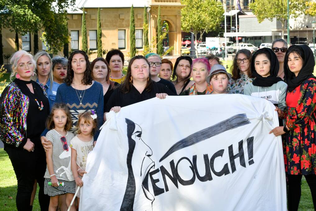 MARCH FOR JUSTICE: Bendigo women are joining the national calls for action on gendered violence, particularly in Australian politics. Picture: NONI HYETT