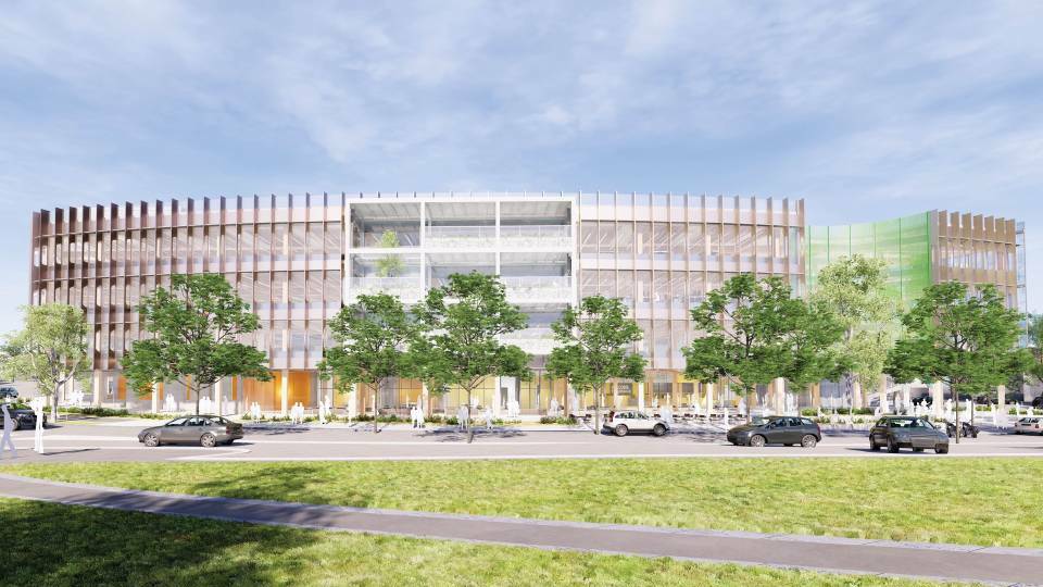An artist's impression of the future GovHub building. Picture: SUPPLIED