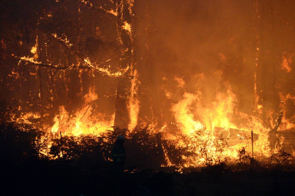 The fire ground at Benloch. Picture: DARREN HOWE