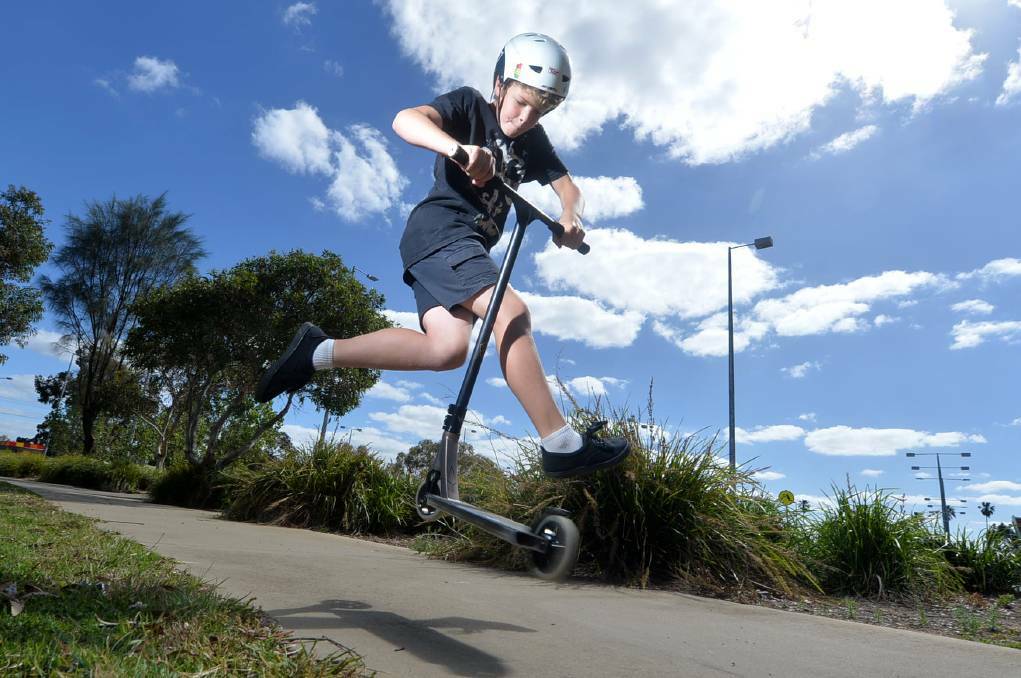 Aidan Baldwin is pushing for a skate park in Epsom. Picture: DARREN HOWE