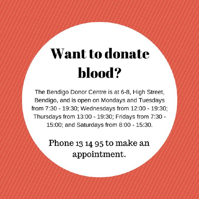 Bendigo Donor Centre marks a milestone 500th blood donation