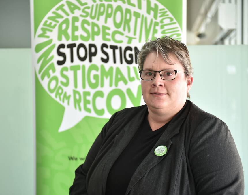 ACTION: Murray Primary Health Network Partners in Recovery project coordinator Jodie Rasmussen has called on central Victorian organisations to sign a charter to stop the stigma surrounding mental illness. Picture: NONI HYETT