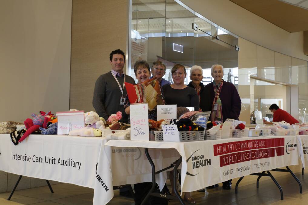 The Intensive Care Unit Auxiliary craft stall was a hit with people travelling through the 'main street' of the new Bendigo hospital.