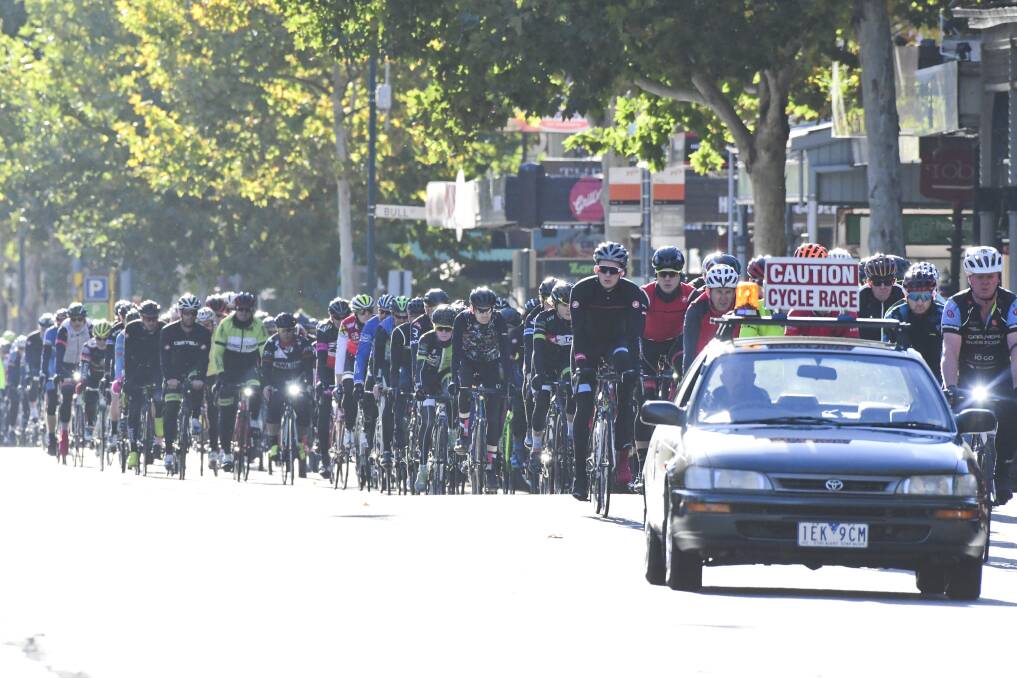Bendigo's 2018 Ride of Silence reaches Pall Mall. Picture: NONI HYETT
To see our ride coverage, click the picture.