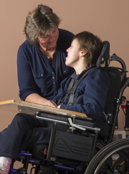 ADVOCACY: Carolyn Lewis is raising the issue so it might benefit young people with disabilities like her daughter, Kaitlyn. Picture: DARREN HOWE