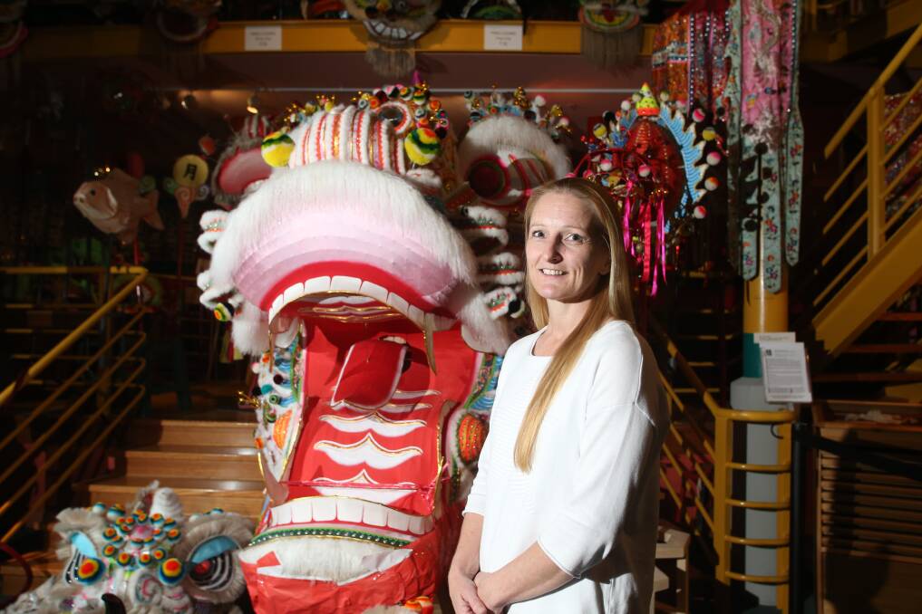 Kirstie Jones is one of Dai Gum Loong's first female head carriers. Picture: GLENN DANIELS