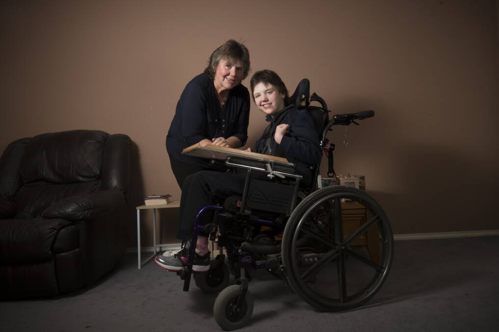 Lockington mother Carolyn Lewis and her 14-year-old daughter, Kaitlyn. Picture: DARREN HOWE