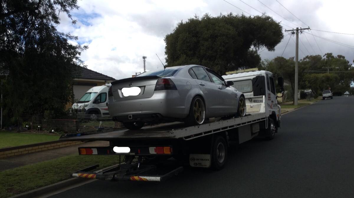 Police have released an image of the silver Holden Commodore, which was impounded. Picture: EYEWATCH - CAMPASPE POLICE SERVICE AREA / FACEBOOK
