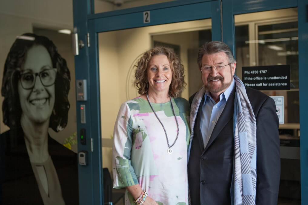 Northern Victorian MP Tania Maxwell, of the Derryn Hinch's Justice Party, with the Party's founder and namesake. Picture: FILE 