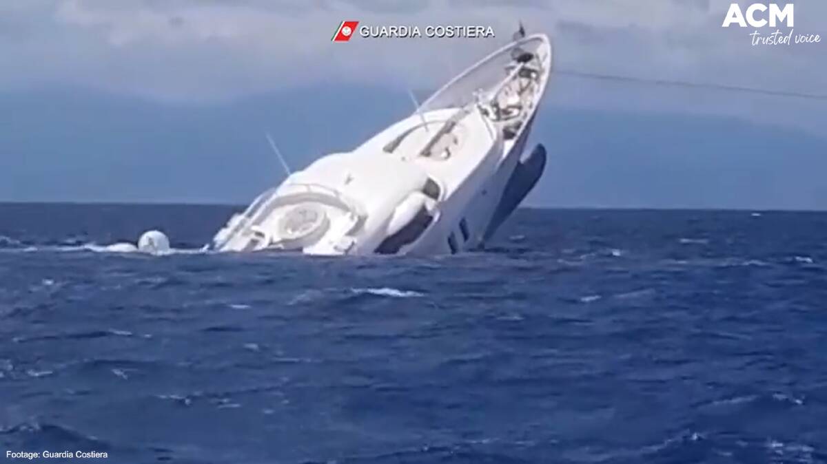 'My Saga' sinks into the ocean off the Italian coastline. Picture supplied.