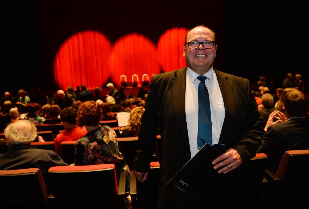 REMEMBERED: David Lloyd pictured at the opening of Ulumbarra Theatre in April, 2015. Picture: FILE PHOTO