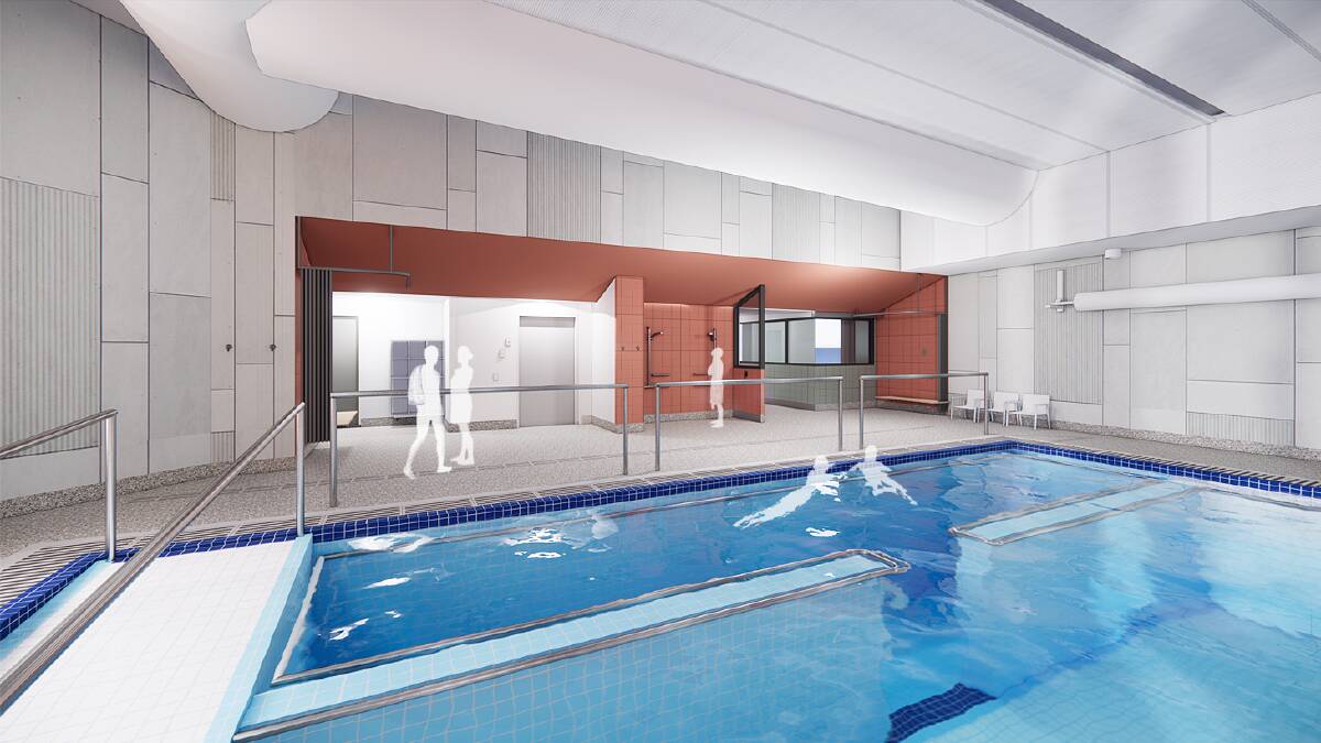 The facility will include a new hydrotherapy pool. IMAGE SUPPLIED.