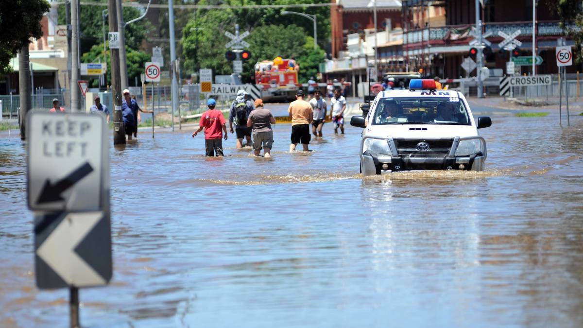 The scene from Rochester during the devastating 2011 flood event. Picture: FILE PHOTO