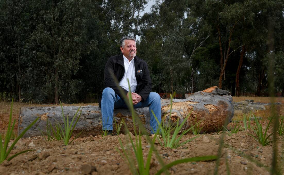 DJAARA chief executive Rodney Carter says the new campground would return traditional ideas with a modern twist. Picture: NONI HYETT