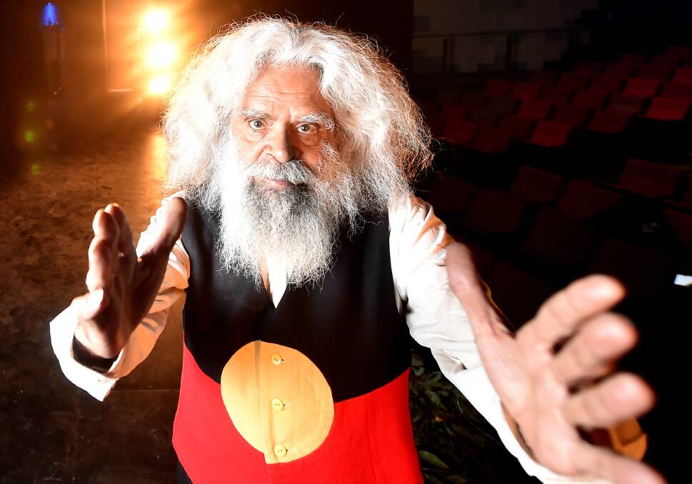 Uncle Jack Charles at Ulumbarra Theatre in May, 2016. Picture by Darren Howe.