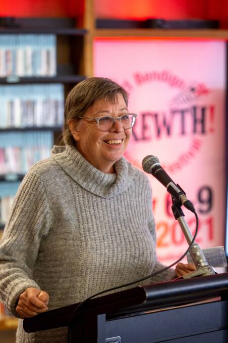 STREWTH: Bendigo Writers Festival director Rosemary Sorensen announces details of this year's program. Picture: PETER WEAVING