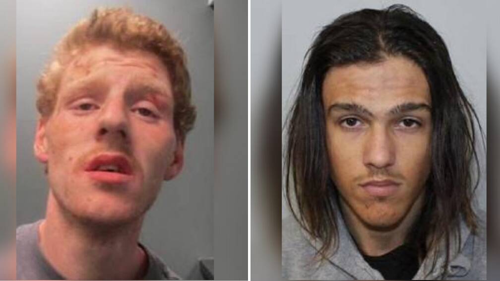 WANTED: Shamus Touhy (left) and Matthew Piscopo. 